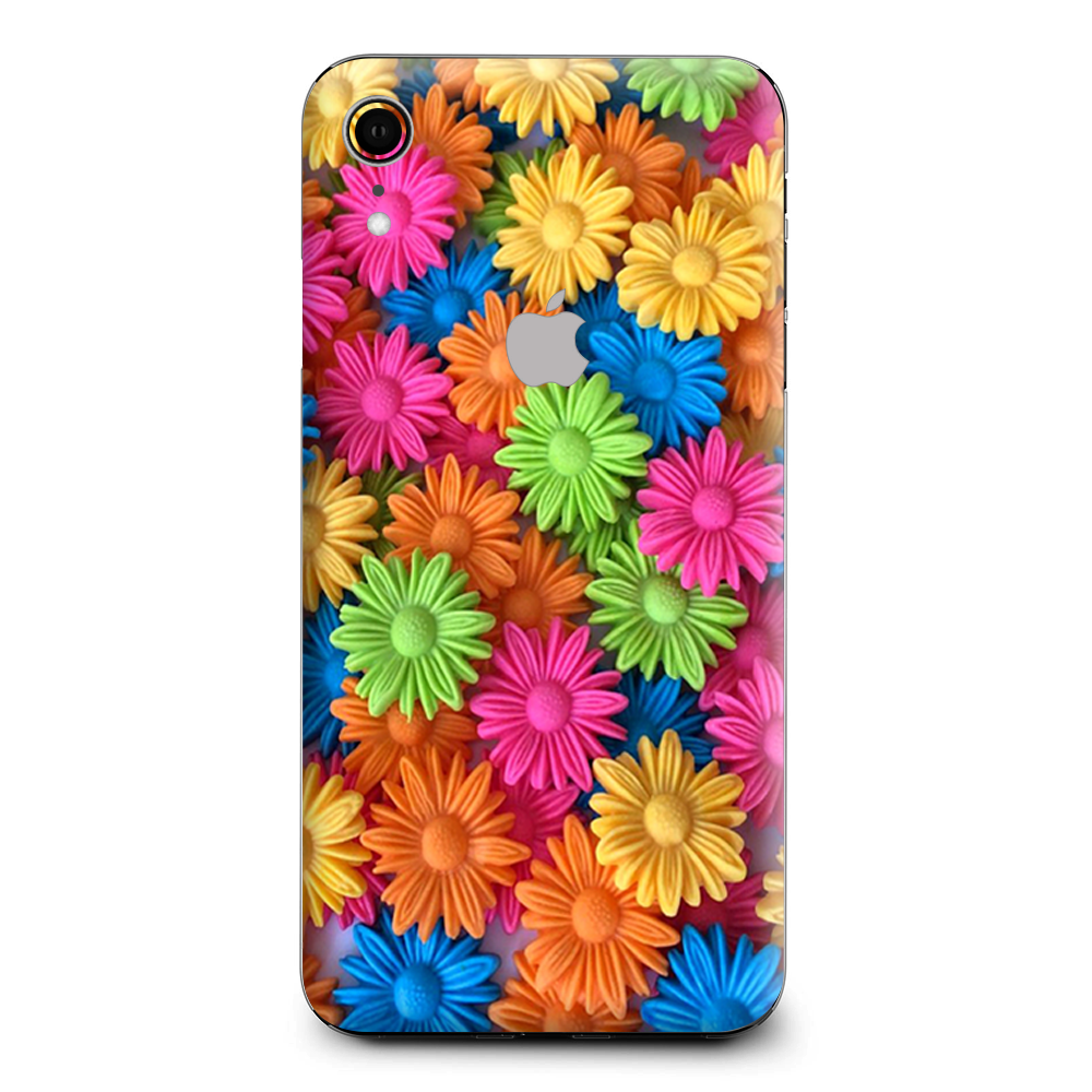 Colorful Wax Daisies Flowers Apple iPhone XR Skin