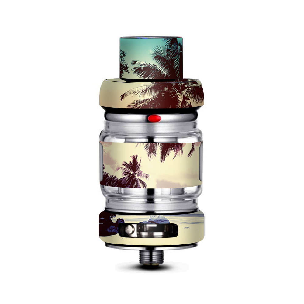  Faded Beach Palm Tree Tropical Freemax Mesh Pro Tank Skin