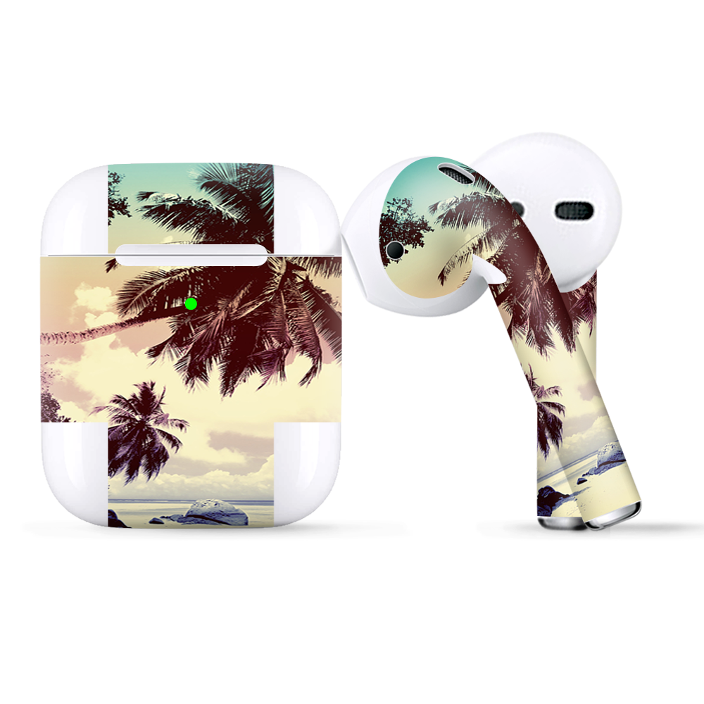 Faded Beach Palm Tree Tropical