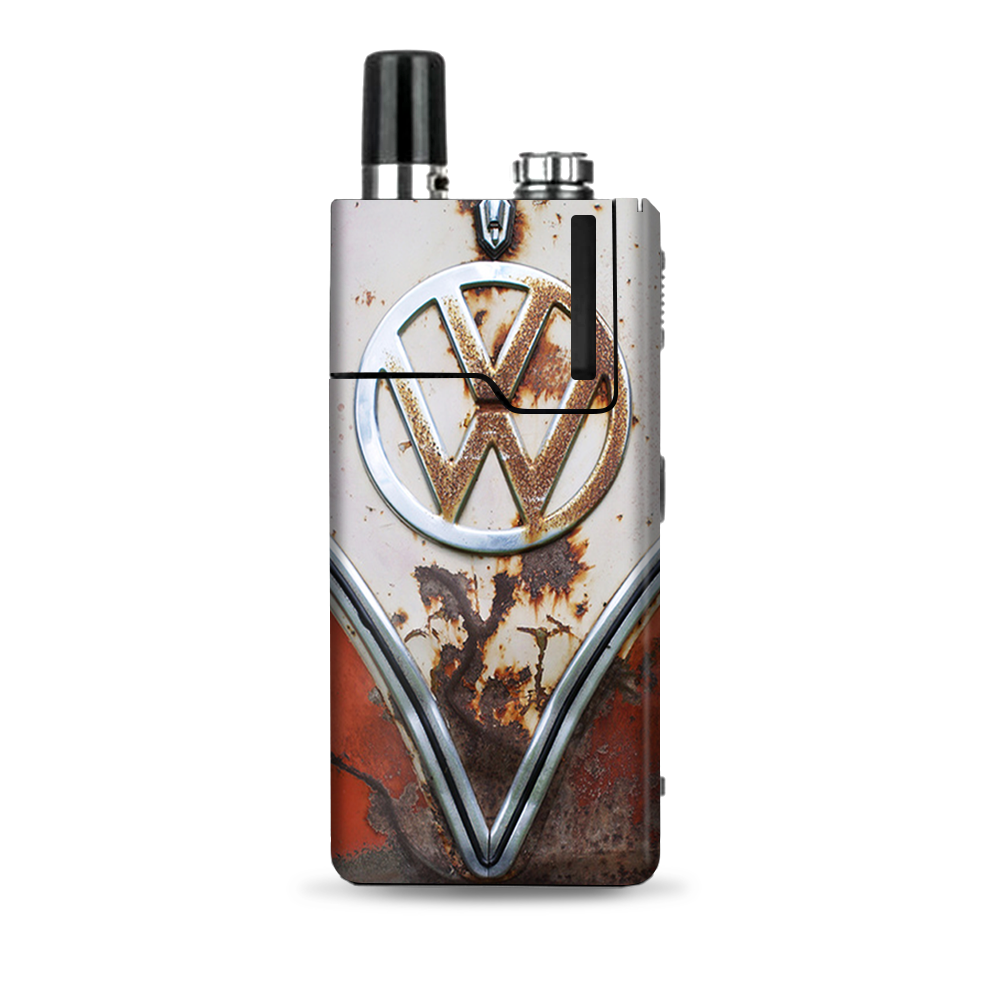 Decal Vinyl Wrap Compatible with Lost Vape Orion Q / VW Bus Rust, Split ...