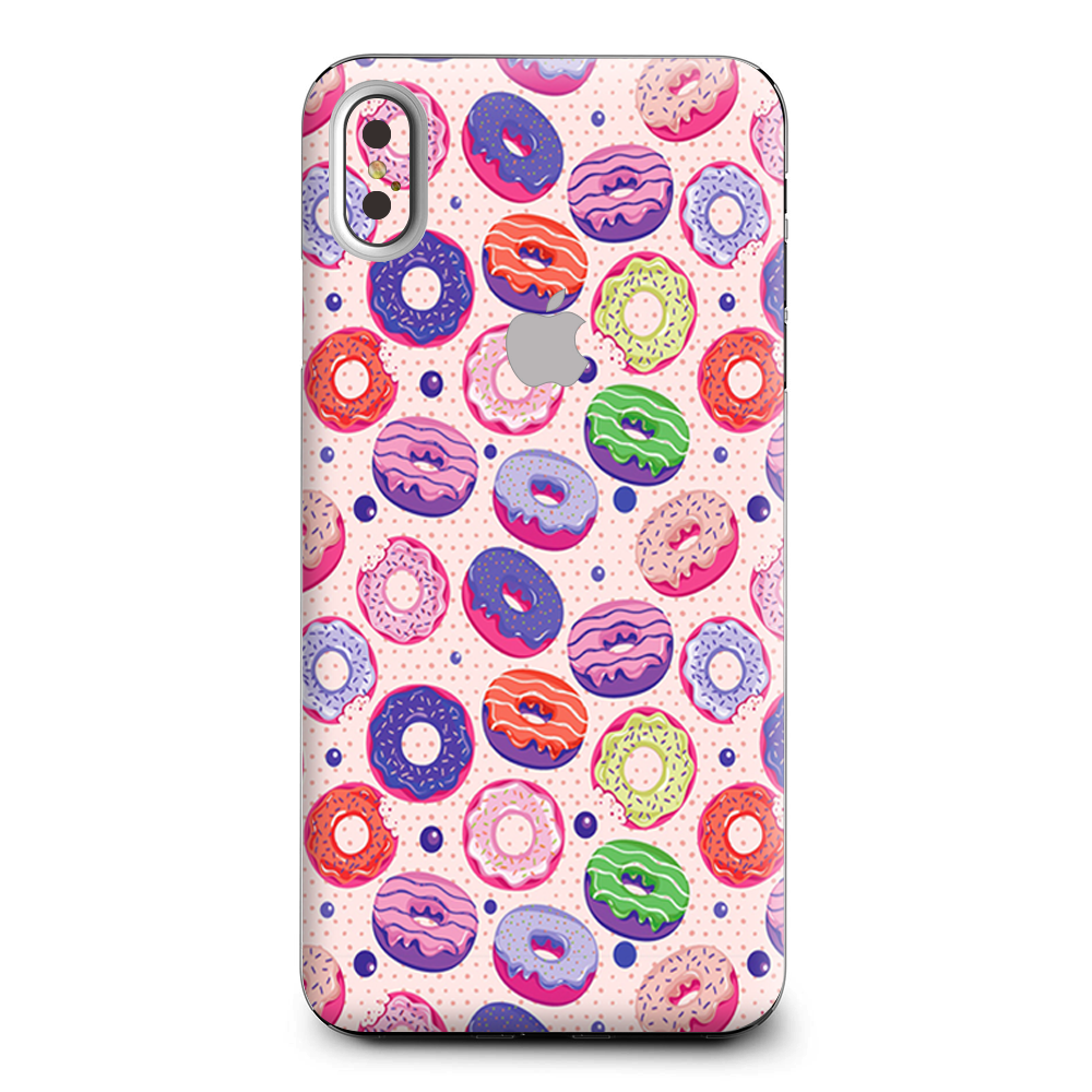 Donuts Yum Doughnuts Pattern Apple iPhone XS Max Skin