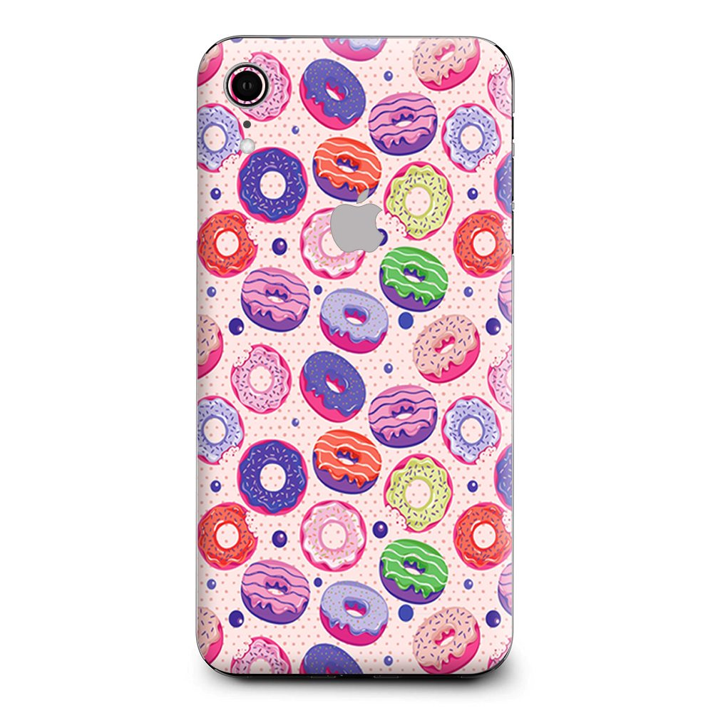 Donuts Yum Doughnuts Pattern Apple iPhone XR Skin