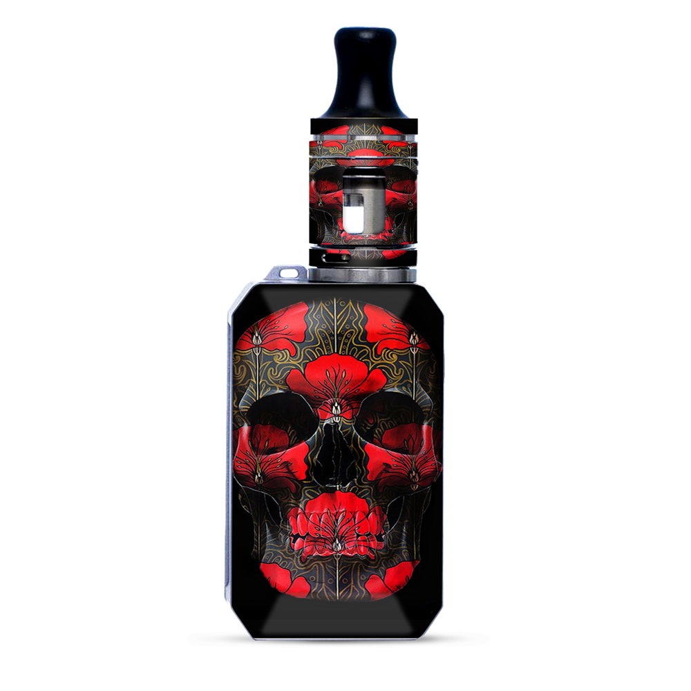 Dark Flowers Skull Art