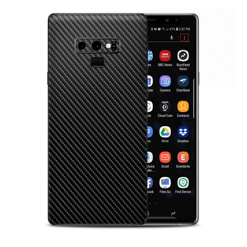 Carbon Fiber Carbon Fibre Graphite Samsung Galaxy Note 9 Skin