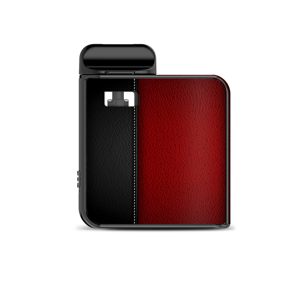  Black And Red Leather Pattern Smok Mico Kit Skin