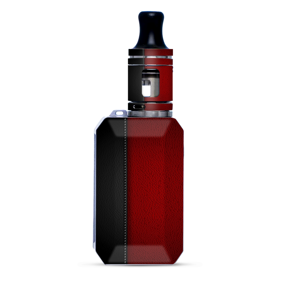 Black And Red Leather Pattern