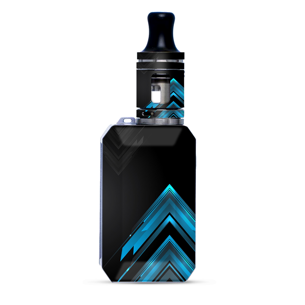 Black Blue Sharp Design Edge