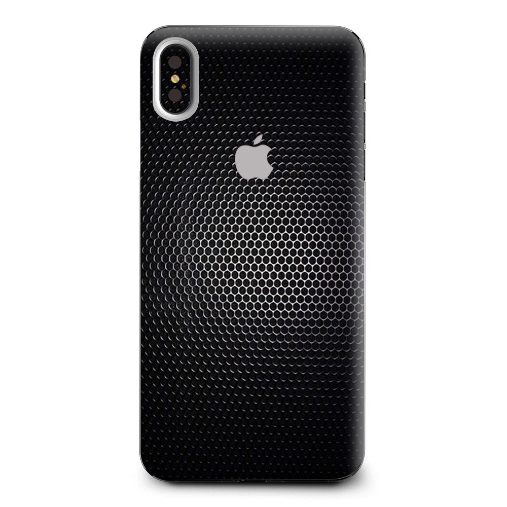 Black Metal Pattern Apple iPhone XS Max Skin