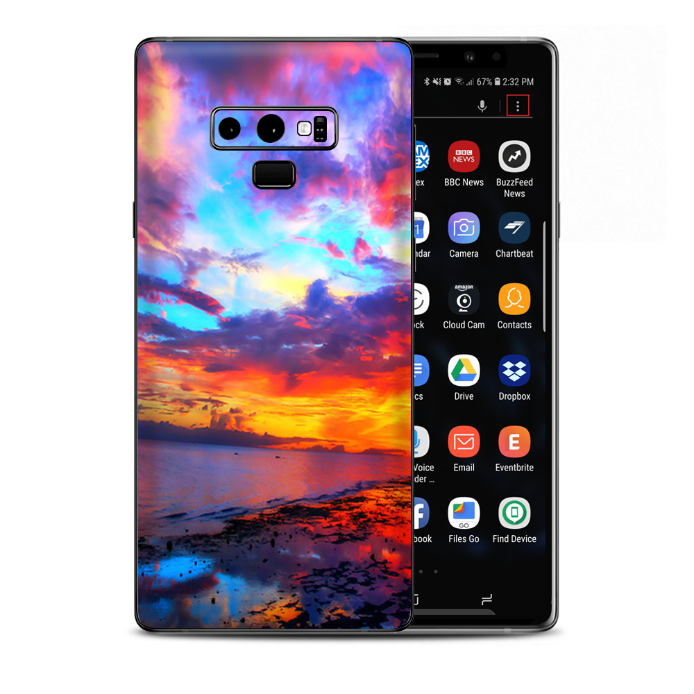 Beautiful Landscape Water Colorful Sky Samsung Galaxy Note 9 Skin