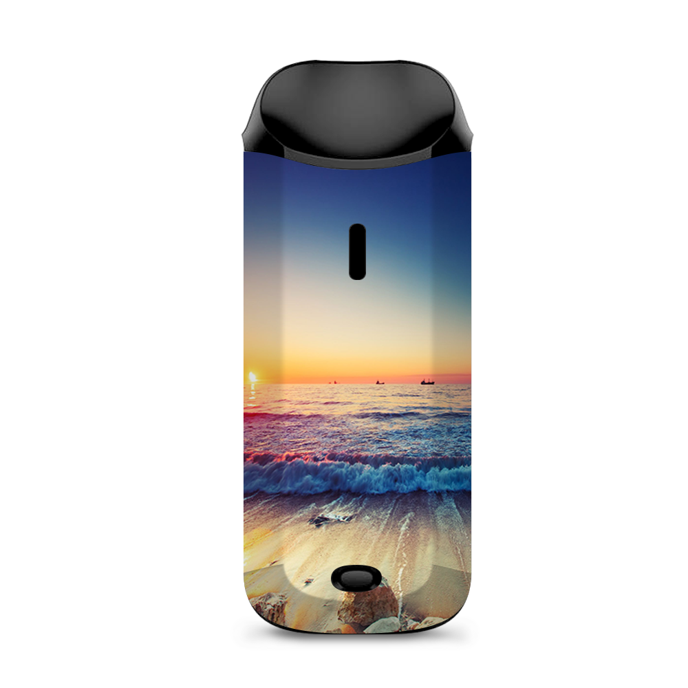  Beach Tide Water Rocks Sunset Vaporesso Nexus AIO Kit Skin