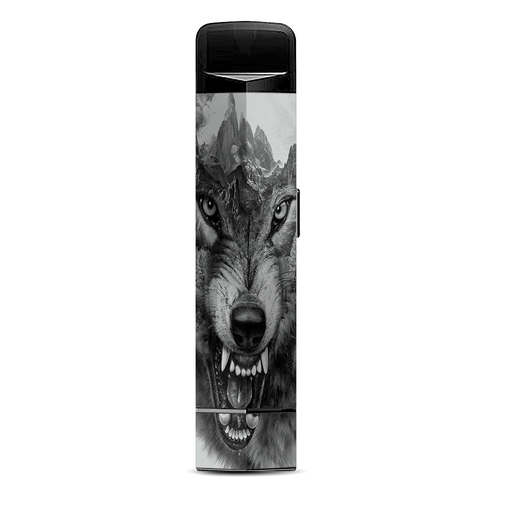  Angry Wolf Growling Mountains Suorin Edge Pod System Skin