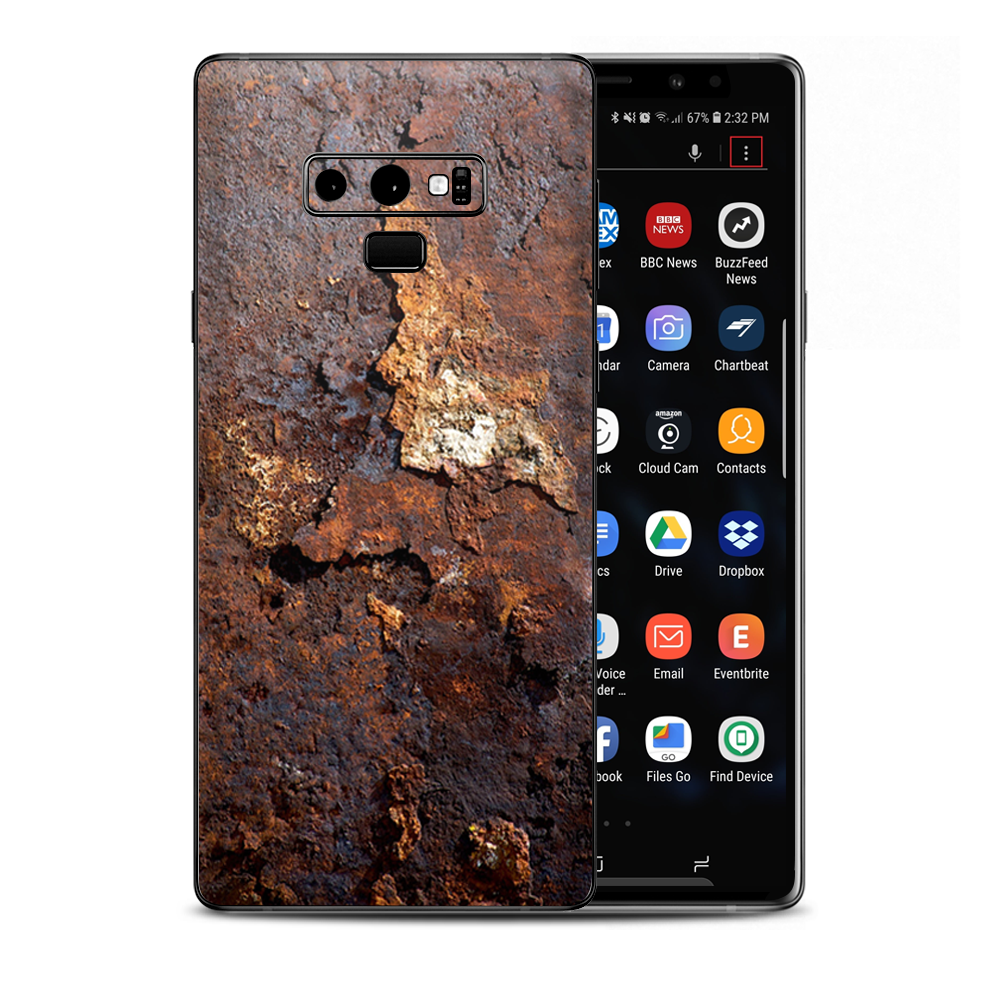 Rusted Away Metal Flakes Of Rust Panel Samsung Galaxy Note 9 Skin