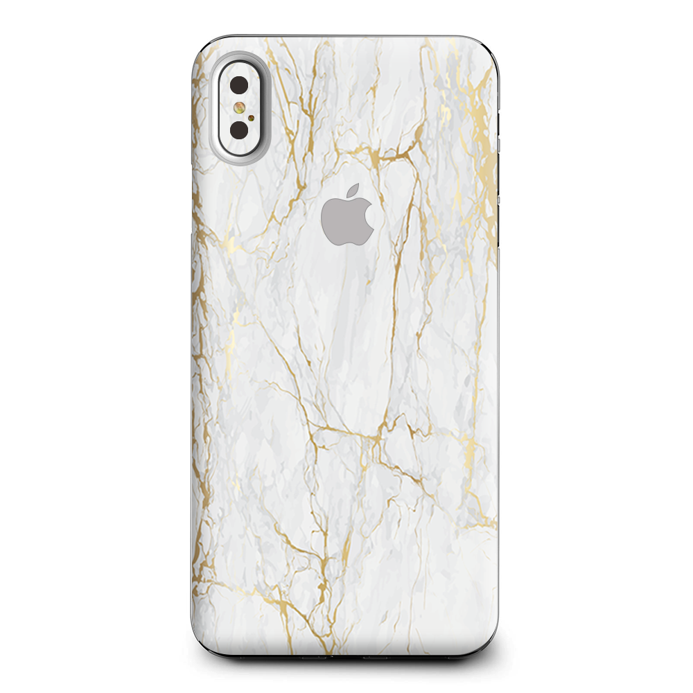 Marble White Gold Flake Granite Apple iPhone XS Max Skin