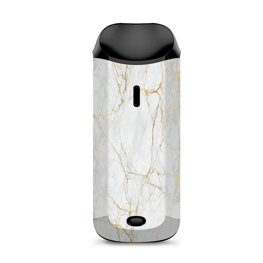  Marble White Gold Flake Granite Vaporesso Nexus AIO Kit Skin