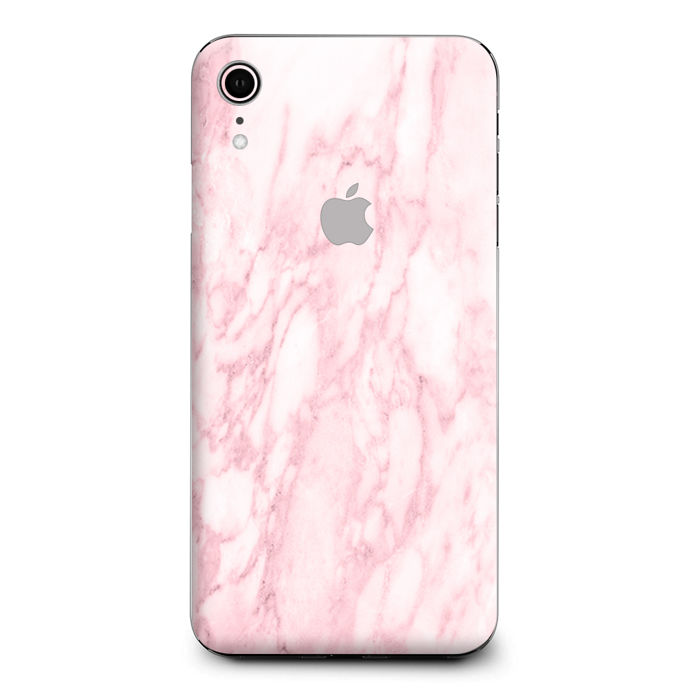 Rose Pink Marble Pattern Apple iPhone XR Skin