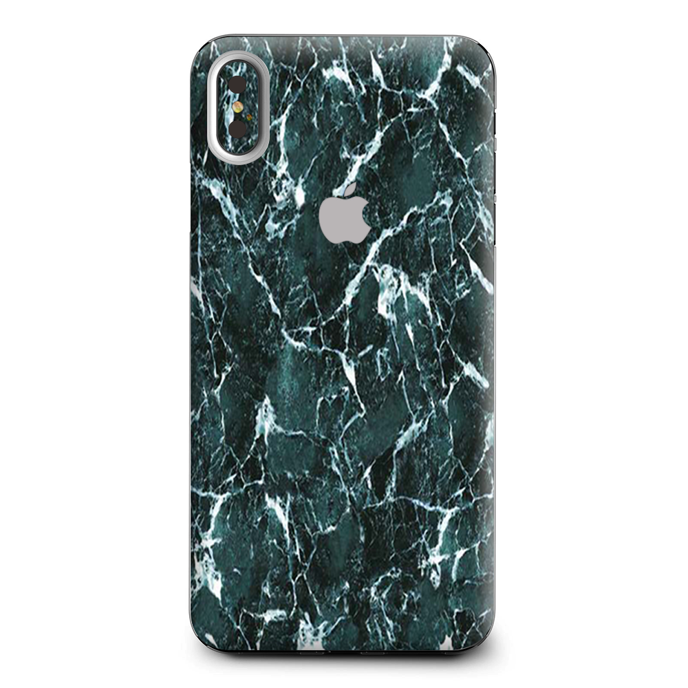 Green Dark Marble Granite Apple iPhone XS Max Skin