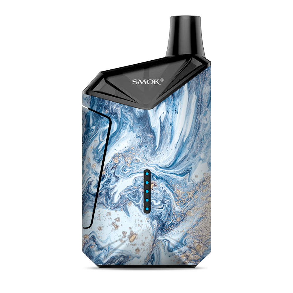  Blue Gold Grey Marble Pattern Clouds Smok  X-Force AIO Kit  Skin