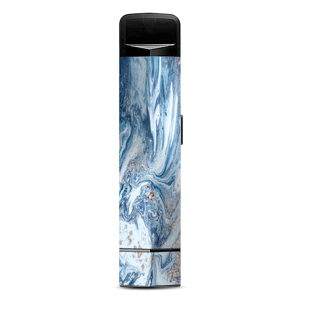  Blue Gold Grey Marble Pattern Clouds Suorin Edge Pod System Skin