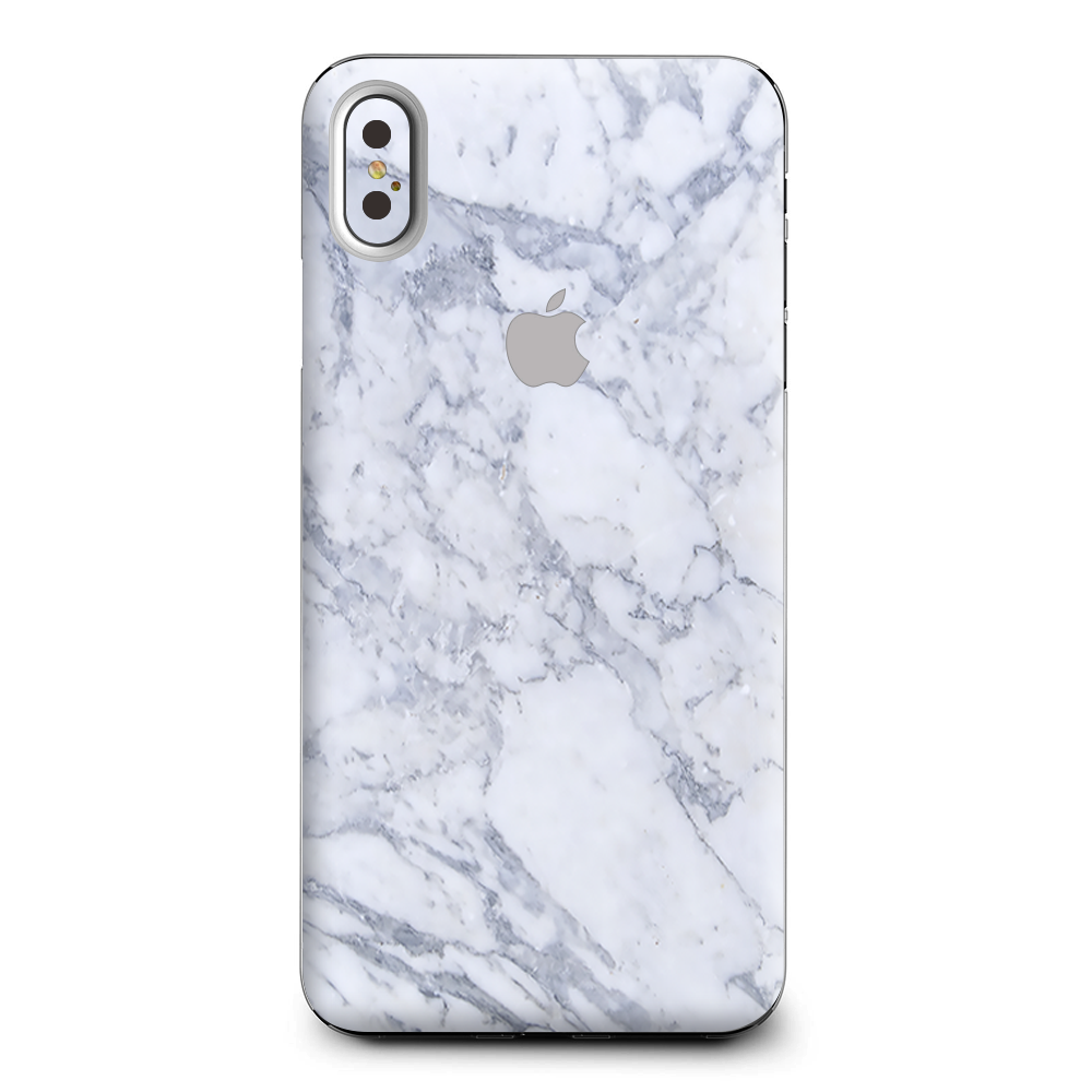 Grey White Standard Marble Apple iPhone XS Max Skin