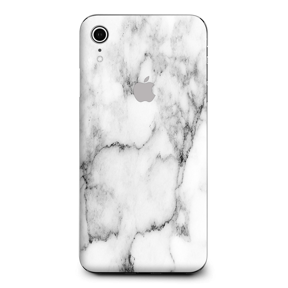 Grey And White Marble Panel Apple iPhone XR Skin