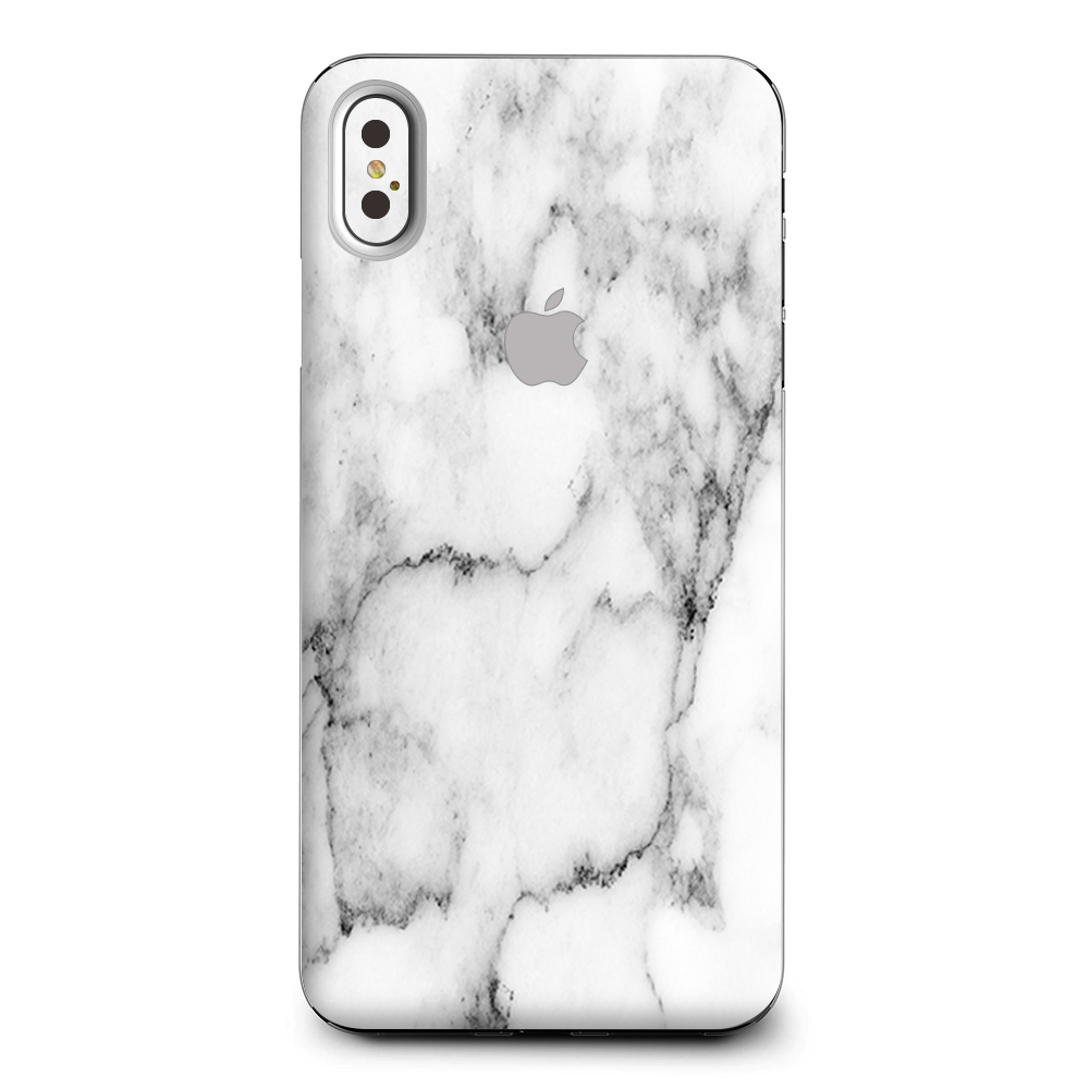 Grey And White Marble Panel Apple iPhone XS Max Skin