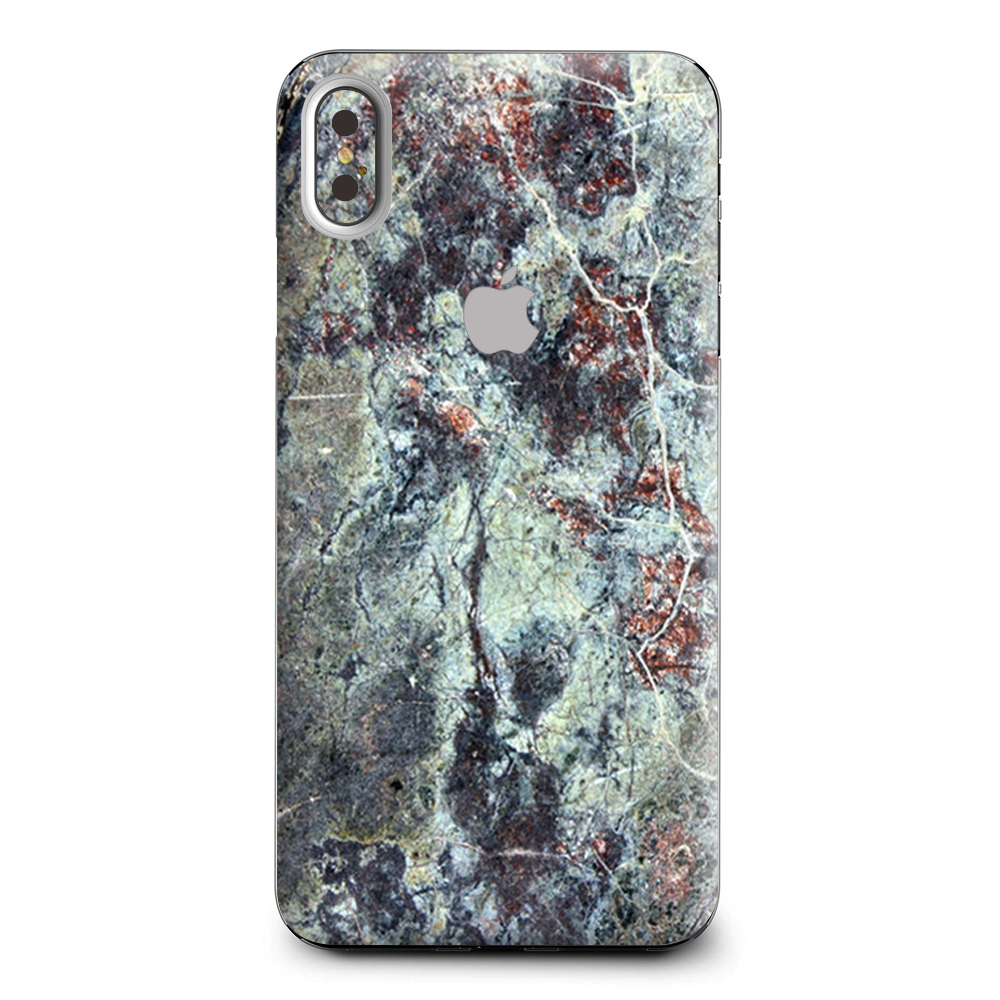 Rough Marble Grey Red Blue Granite Apple iPhone XS Max Skin