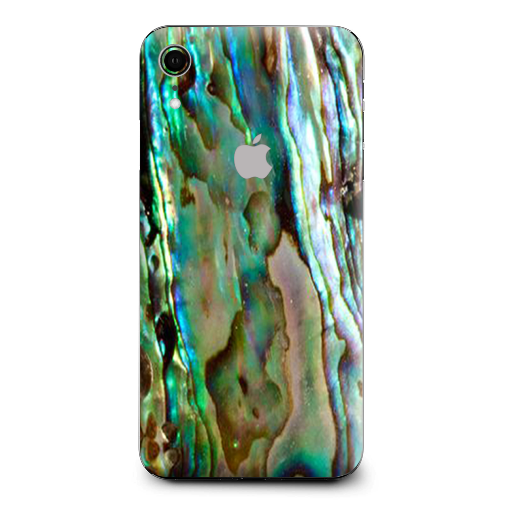 Abalone Sea Shell Gold Blues Beautiful Apple iPhone XR Skin