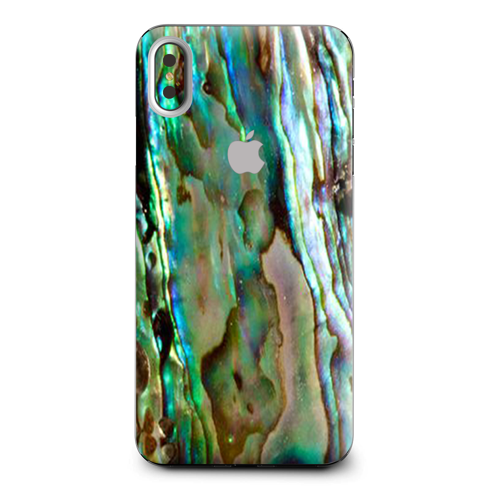 Abalone Sea Shell Gold Blues Beautiful Apple iPhone XS Max Skin
