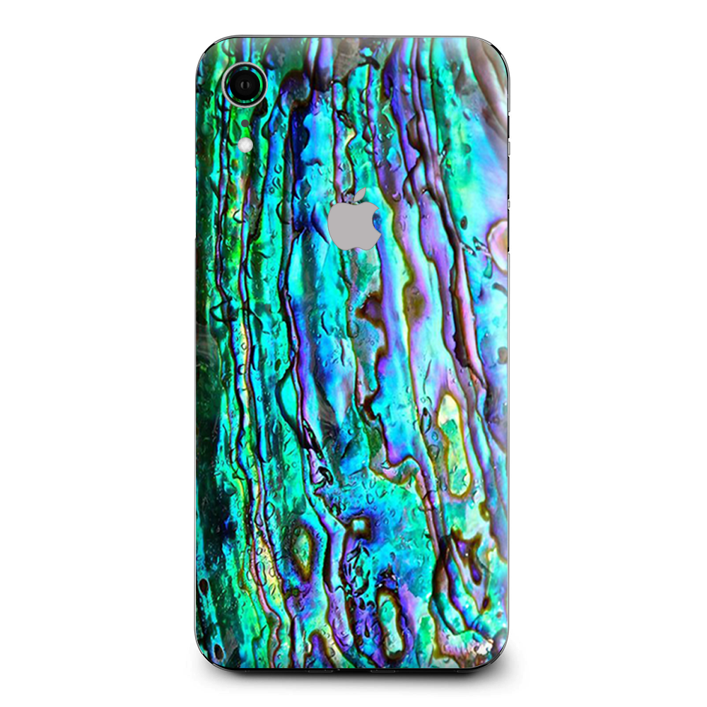 Abalone Ripples Green Blue Purple Shells Apple iPhone XR Skin