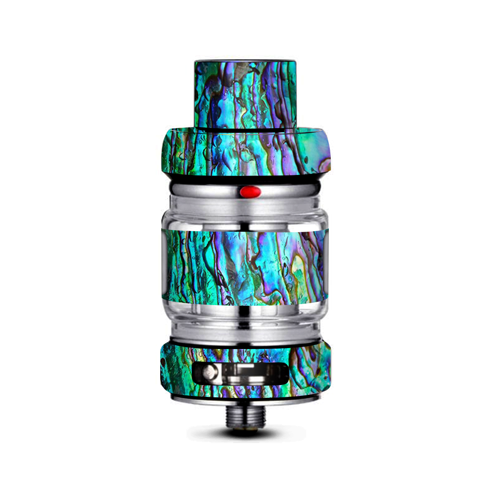  Abalone Ripples Green Blue Purple Shells Freemax Mesh Pro Tank Skin