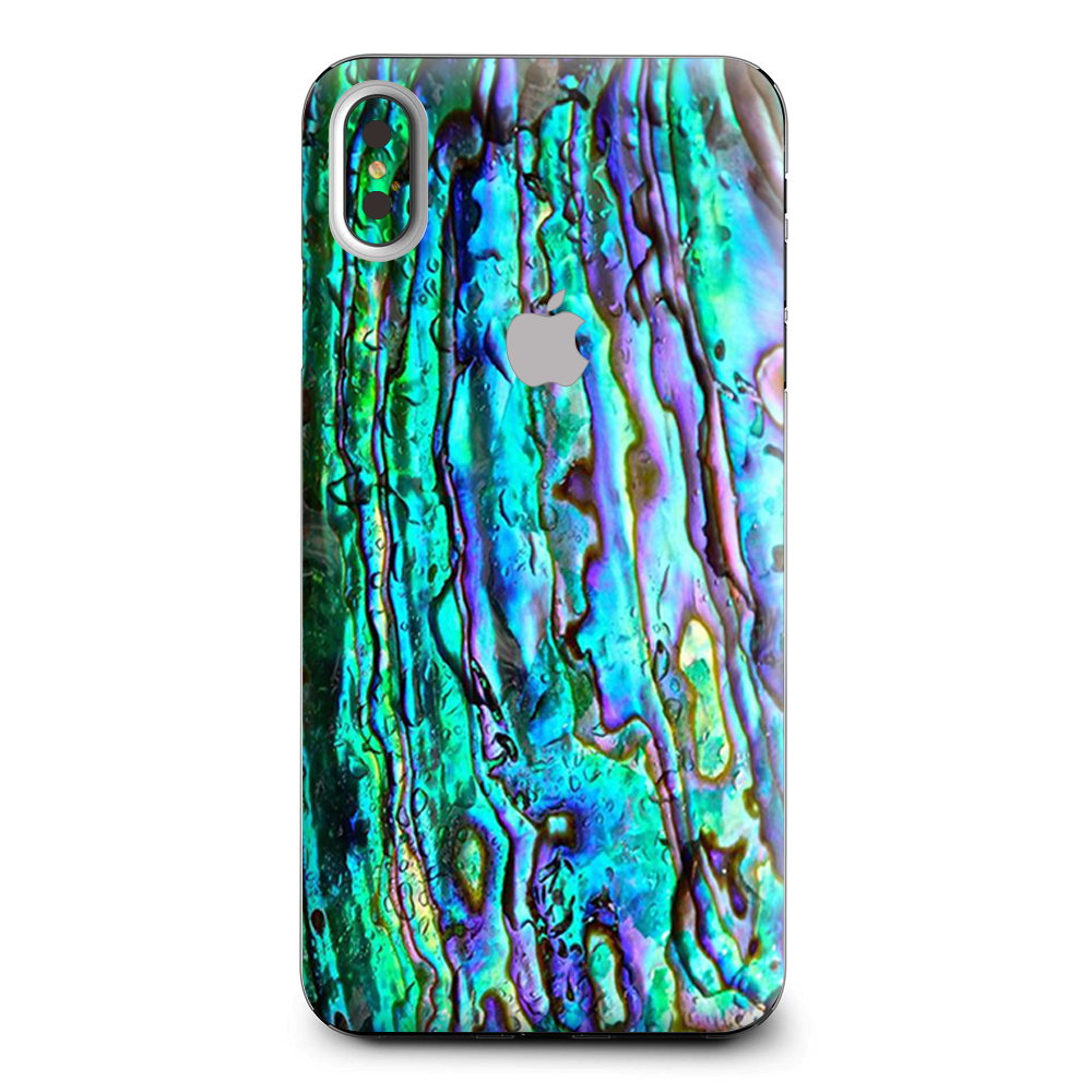 Abalone Ripples Green Blue Purple Shells Apple iPhone XS Max Skin
