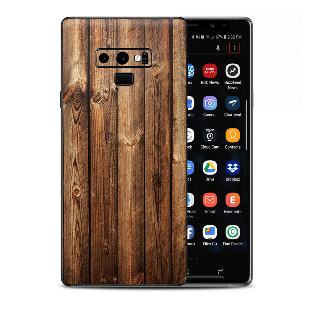 Wood Panels Cherry Oak Samsung Galaxy Note 9 Skin