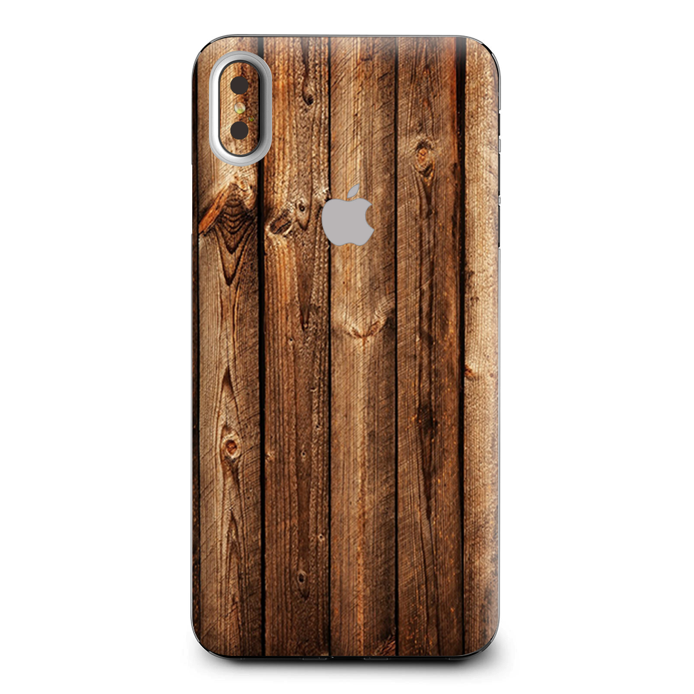 Wood Panels Cherry Oak Apple iPhone XS Max Skin