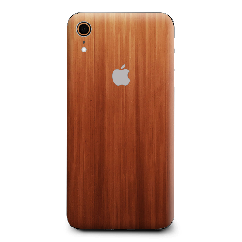 Smooth Maple Walnut Wood Apple iPhone XR Skin