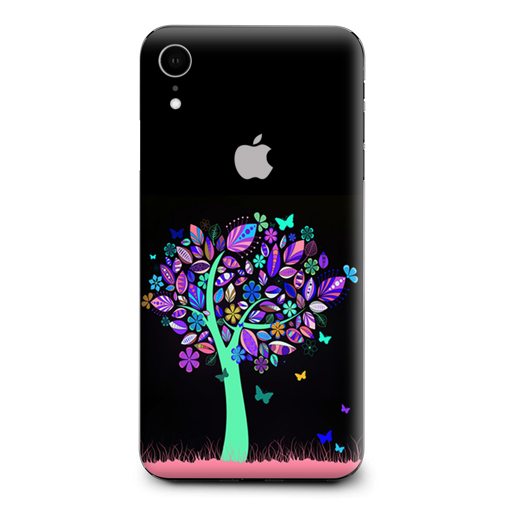 Living Tree Butterfly Colorful Apple iPhone XR Skin