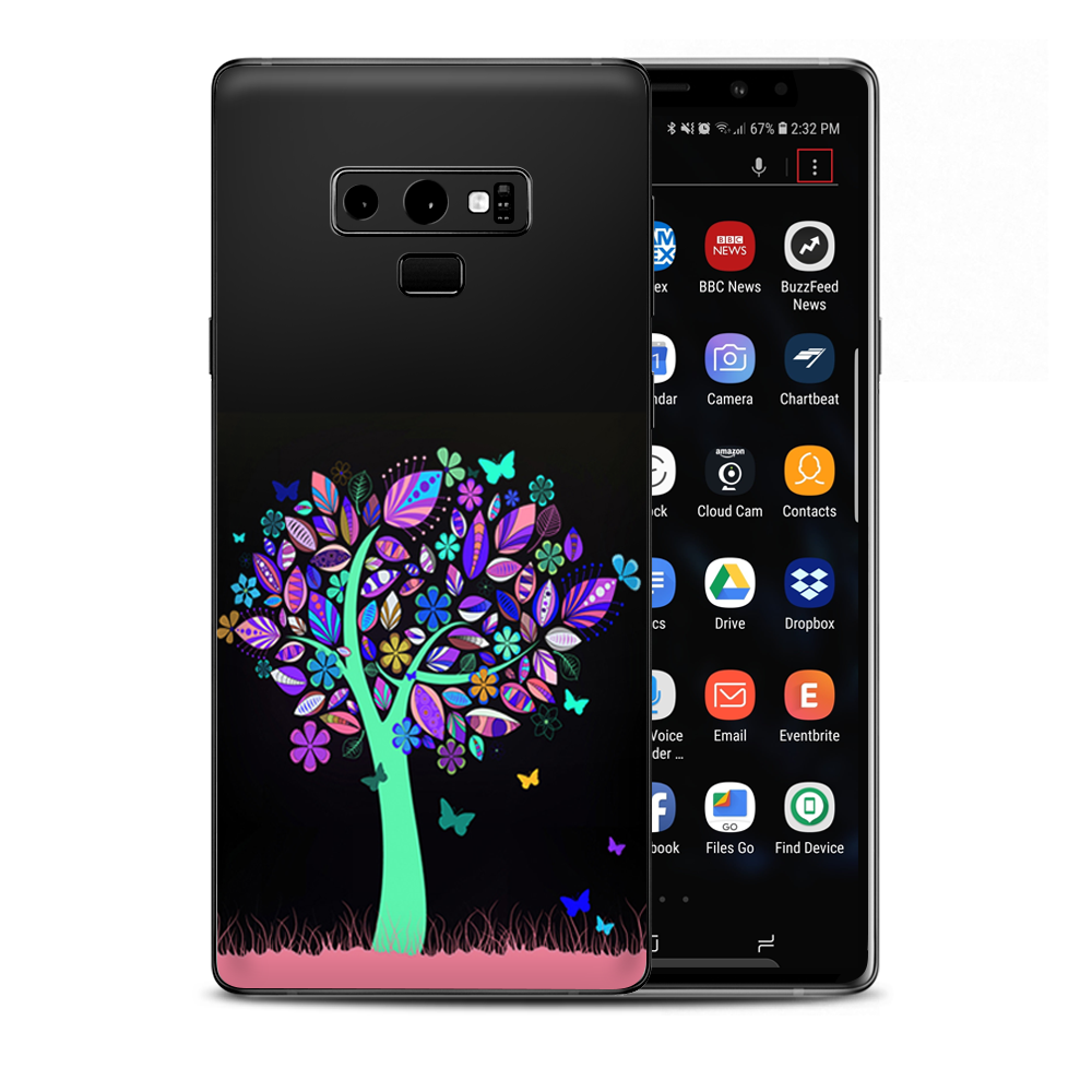 Living Tree Butterfly Colorful Samsung Galaxy Note 9 Skin