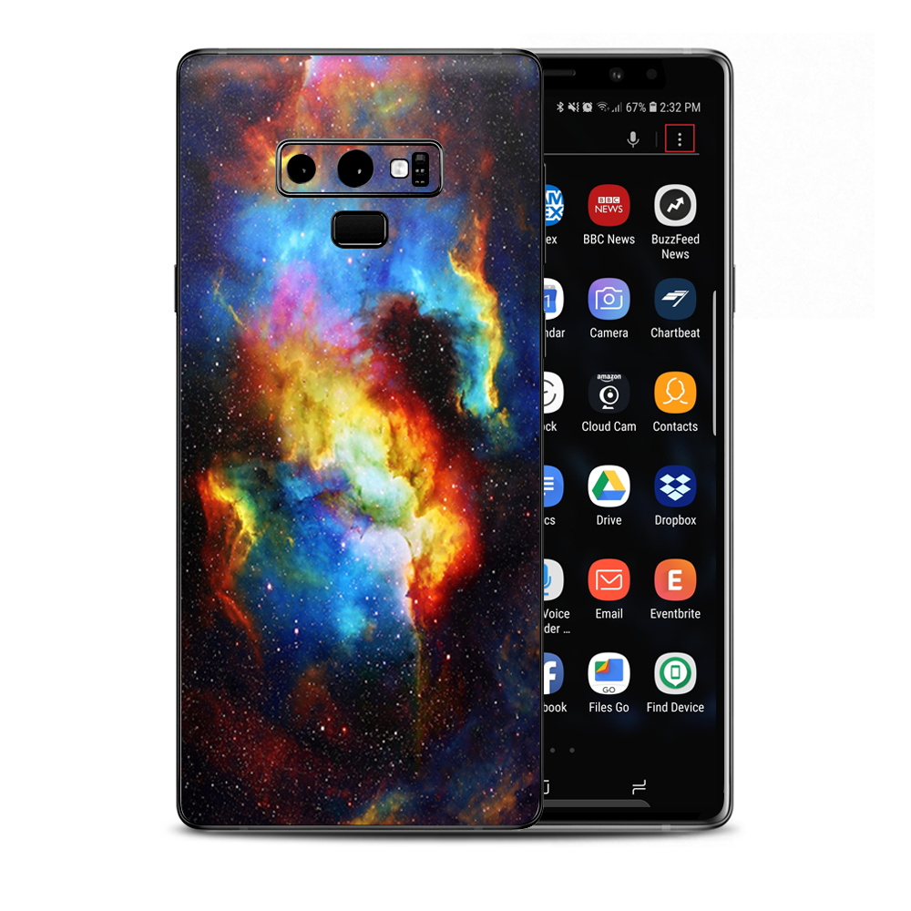 Space Gas Nebula Colorful Galaxy Samsung Galaxy Note 9 Skin