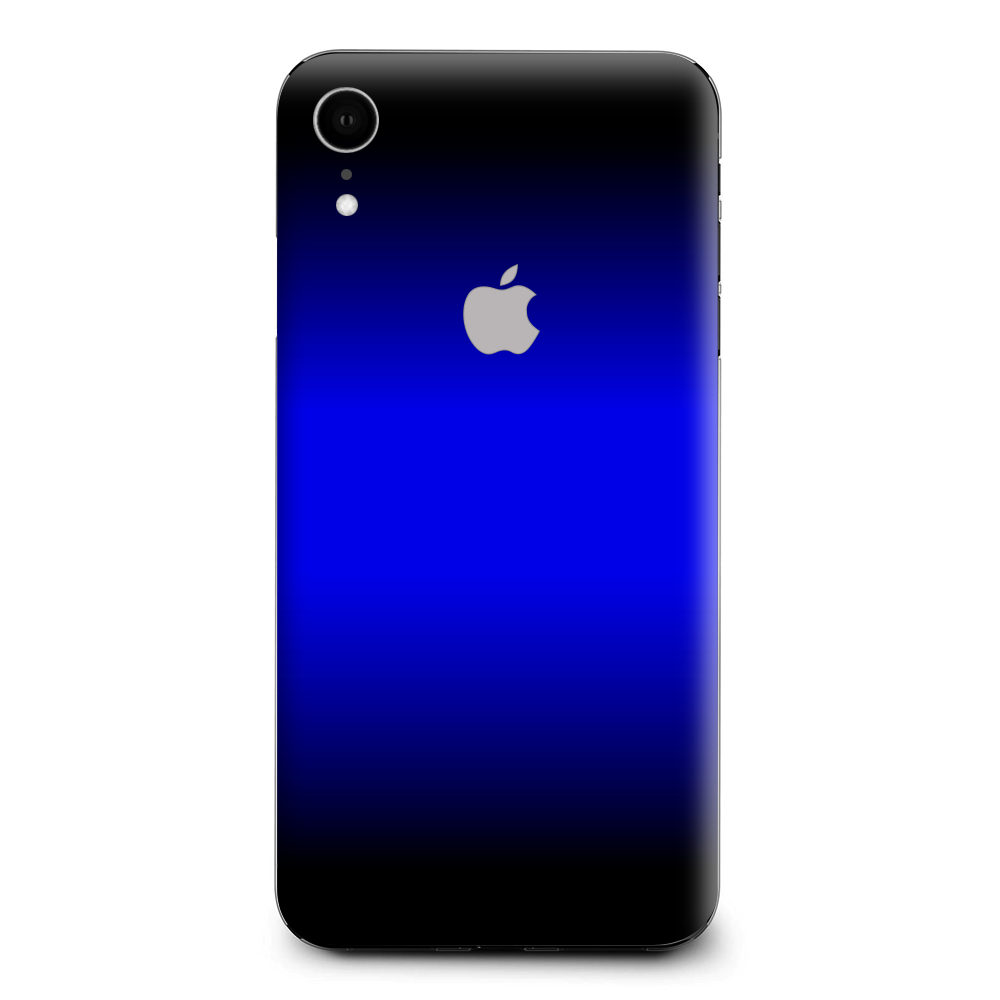 Electric Blue Glow Solid Apple iPhone XR Skin