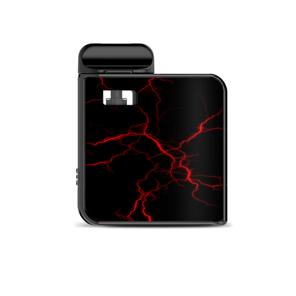  Red Lightning Bolts Electric Smok Mico Kit Skin