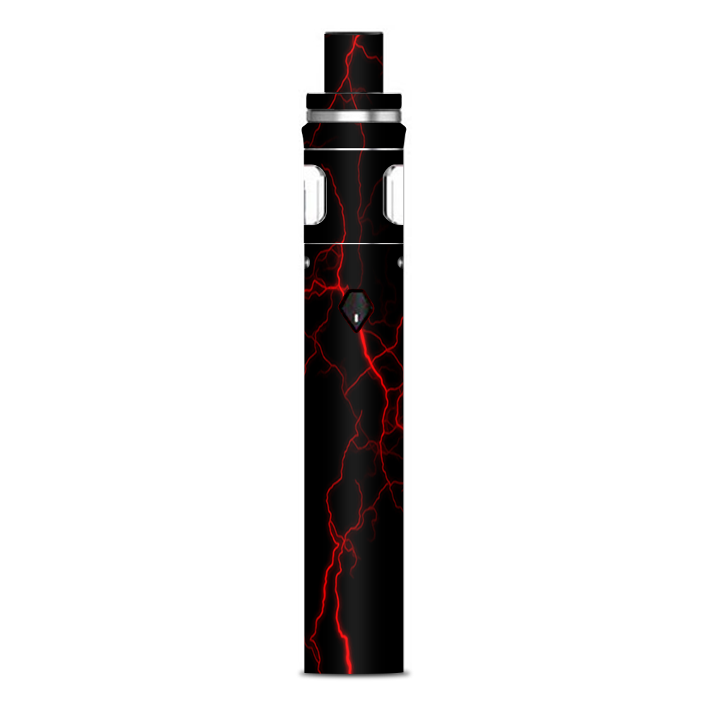  Red Lightning Bolts Electric Smok Nord AIO 19 Skin