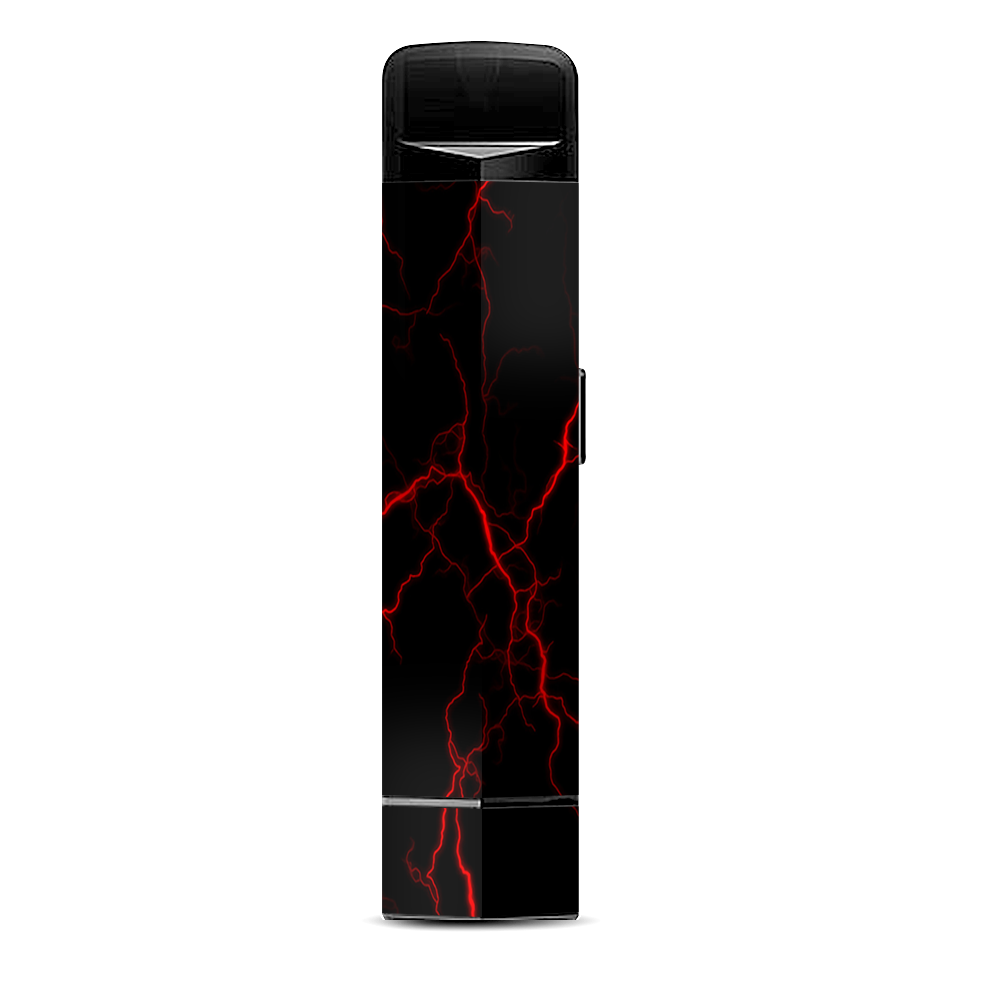 Red Lightning Bolts Electric Suorin Edge Pod System Skin