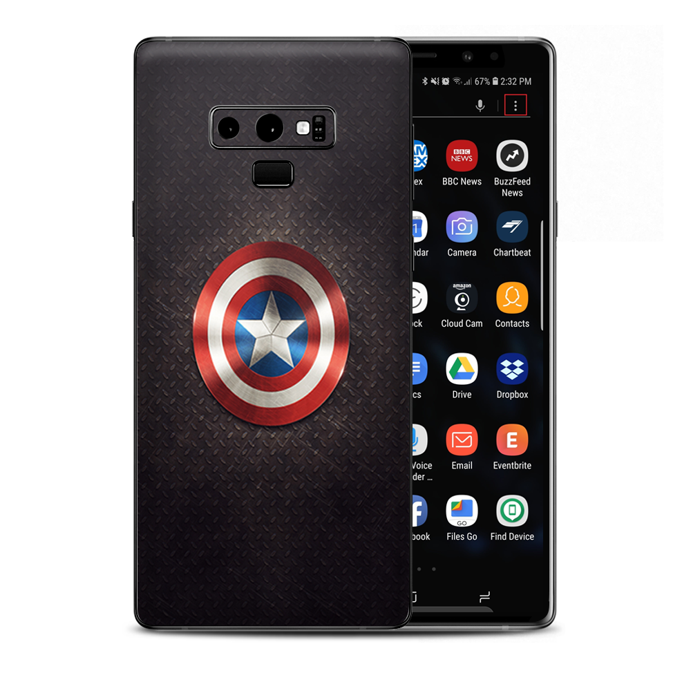 Capt. Amer. Samsung Galaxy Note 9 Skin