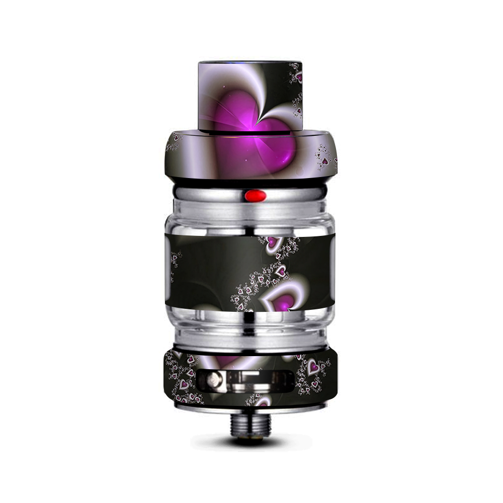  Glowing Hearts Pink White Freemax Mesh Pro Tank Skin