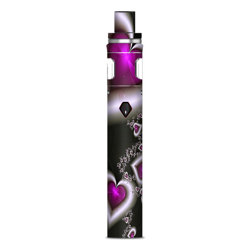  Glowing Hearts Pink White Smok Nord AIO 19 Skin