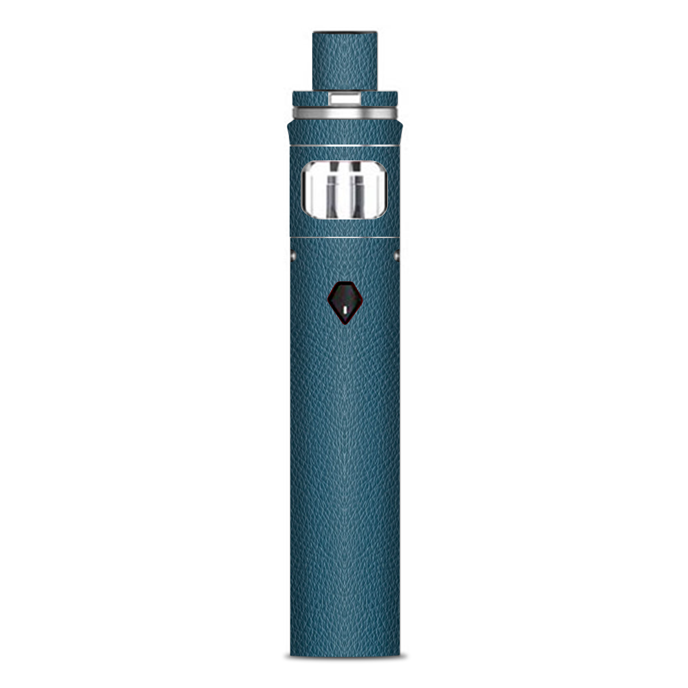  Blue Teal Leather Pattern Look Smok Nord AIO Stick Skin