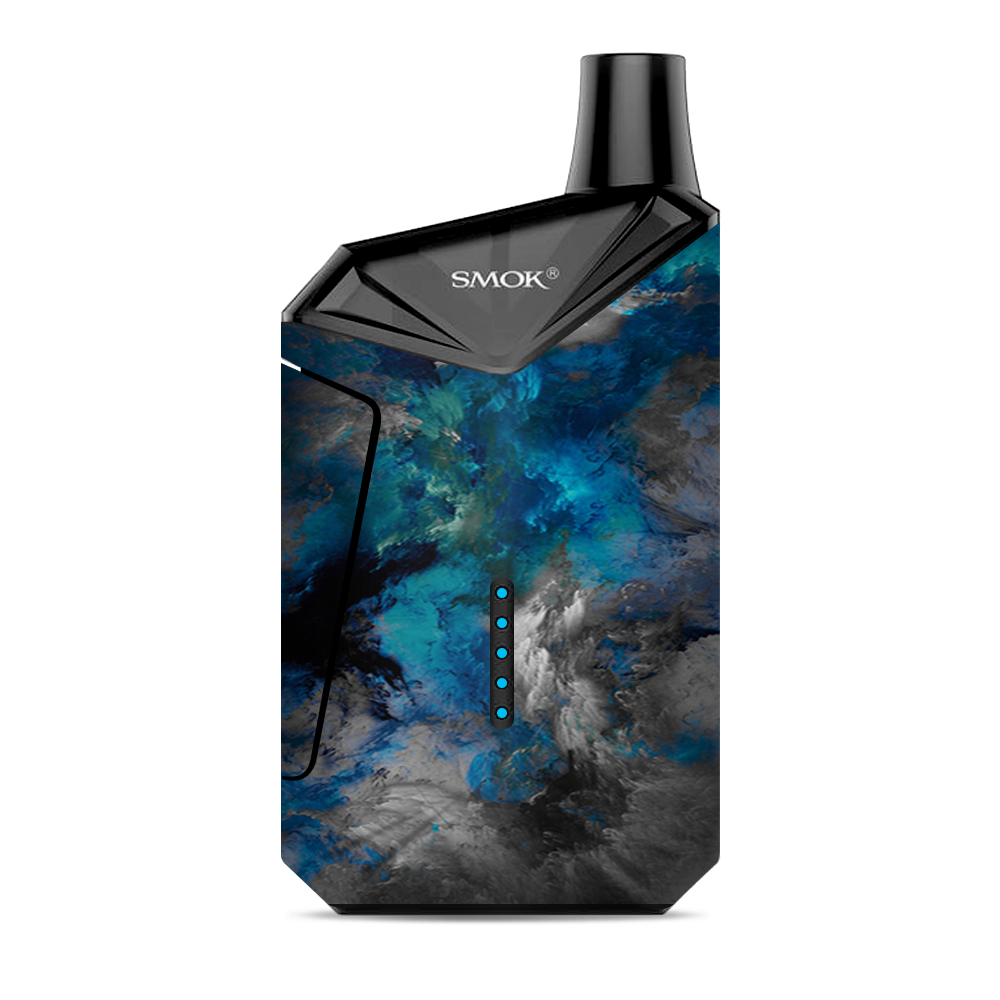  Blue Grey Painted Clouds Watercolor Smok  X-Force AIO Kit  Skin