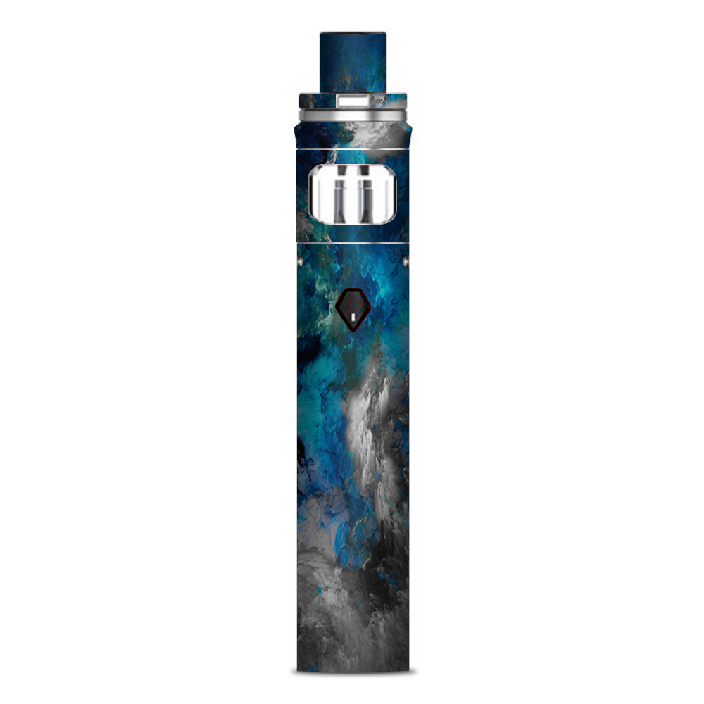  Blue Grey Painted Clouds Watercolor Smok Nord AIO Stick Skin
