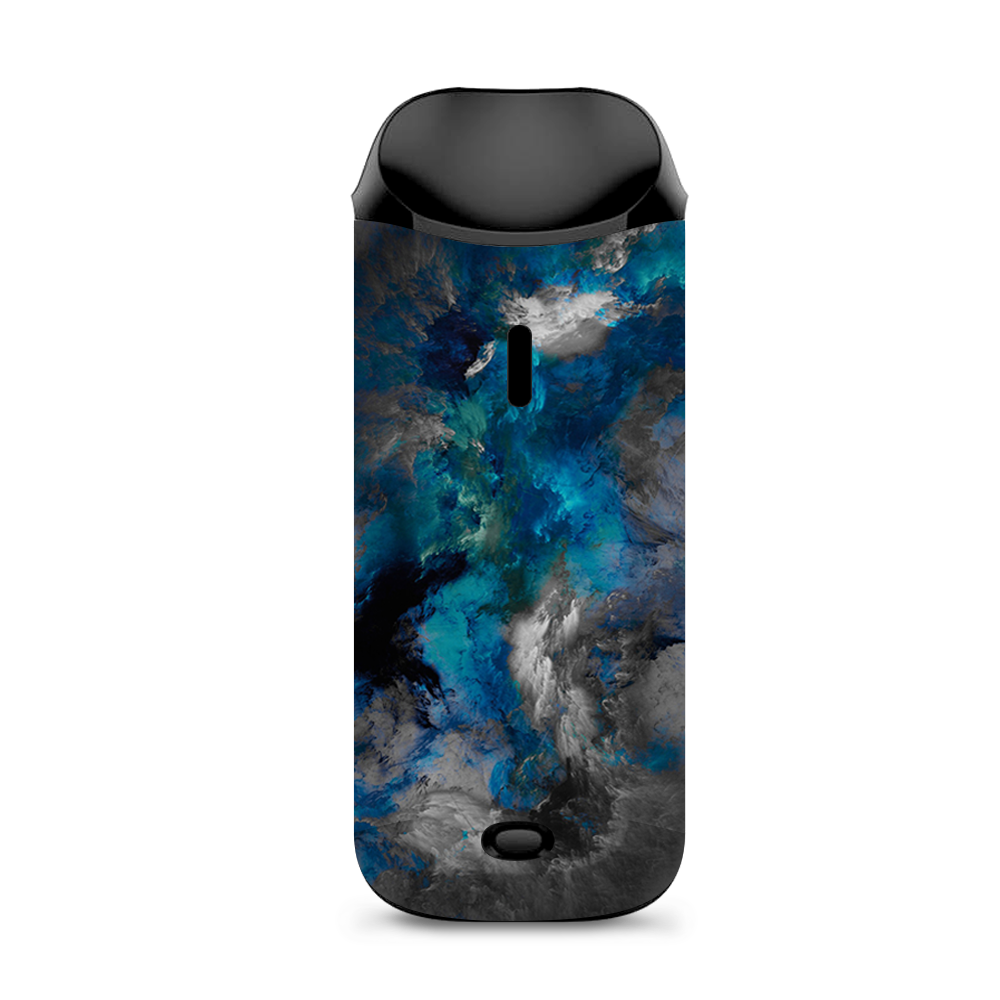  Blue Grey Painted Clouds Watercolor Vaporesso Nexus AIO Kit Skin