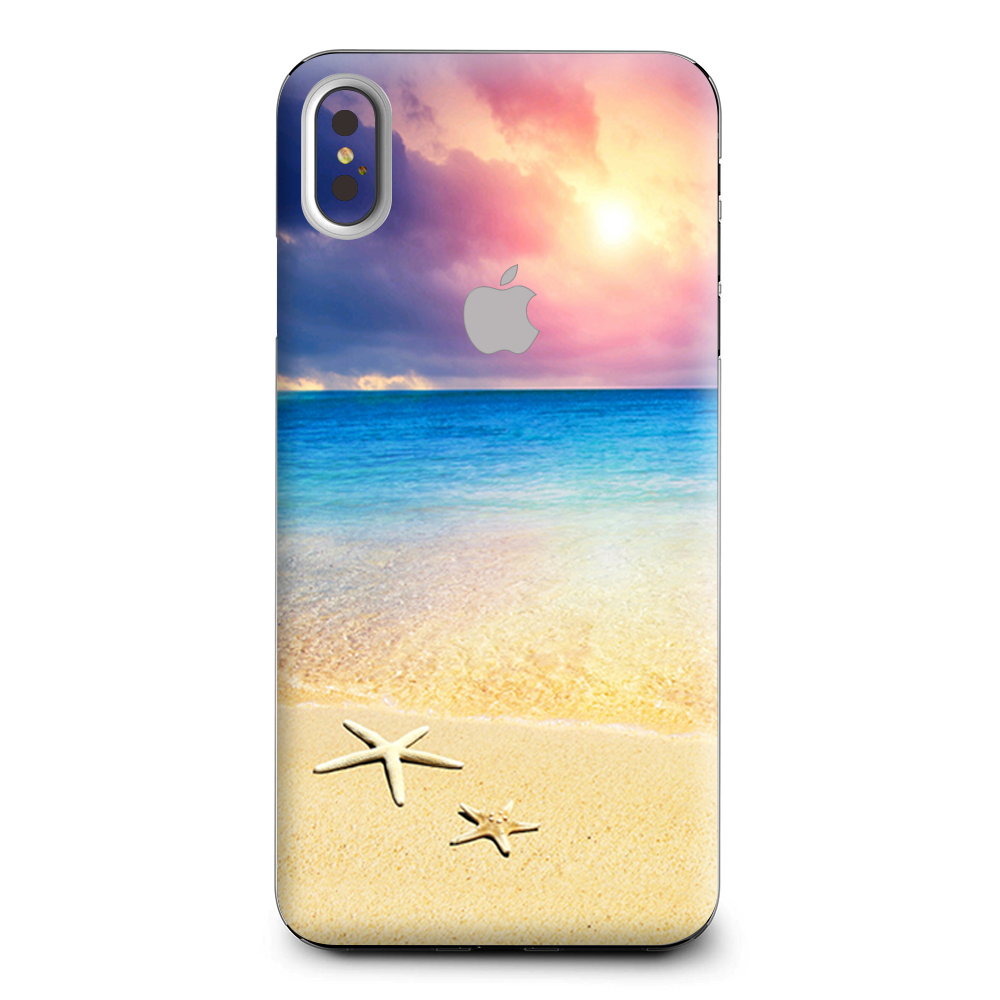 Starfish On The Sand Beach Sunset Apple iPhone XS Max Skin