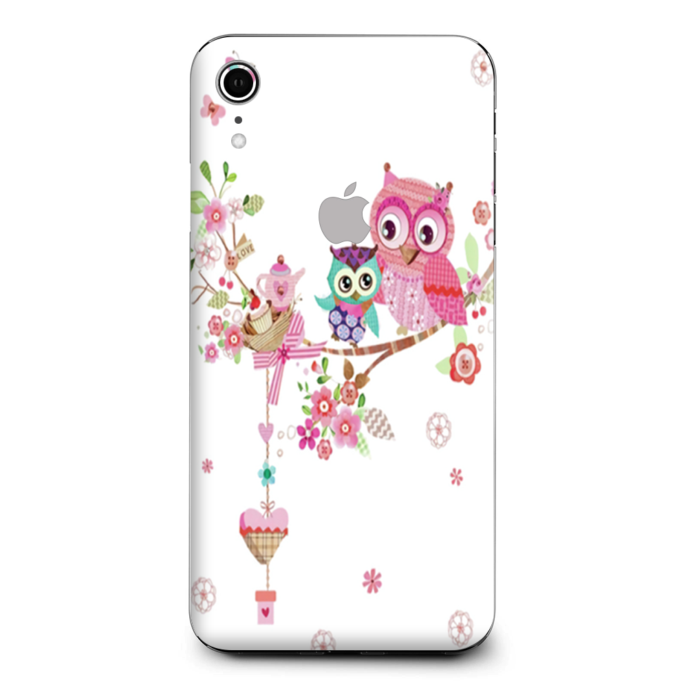 Owls In Tree Teacup Cupcake Apple iPhone XR Skin